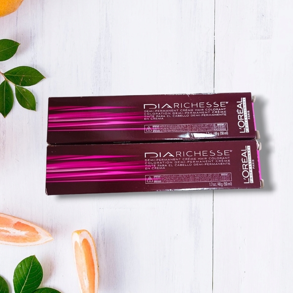 L'Oreal Professionnel DIARichesse 2 Tubes Ammonia-Free Brown/Chestnut 4/4N - Picture 3 of 16